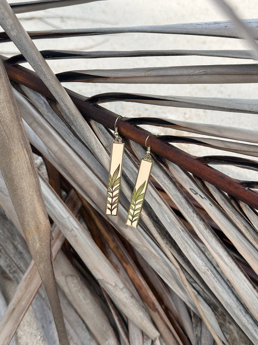 Palm Leaf Earrings